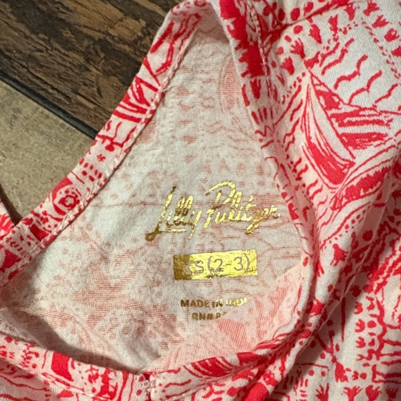 Lilly Pulitzer Vibrant Red and White Dress - Picture 2 of 2